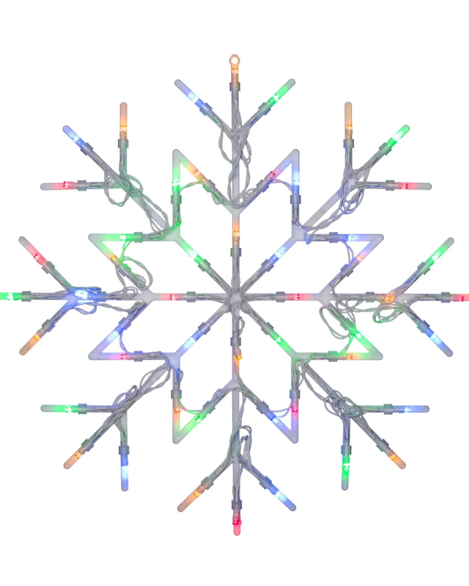WeRChristmas Snowflake Silhouette, Multi-Coloured, 36 Cm^ Window Silhouettes|Festive Star, Snowflake & Sign Lights