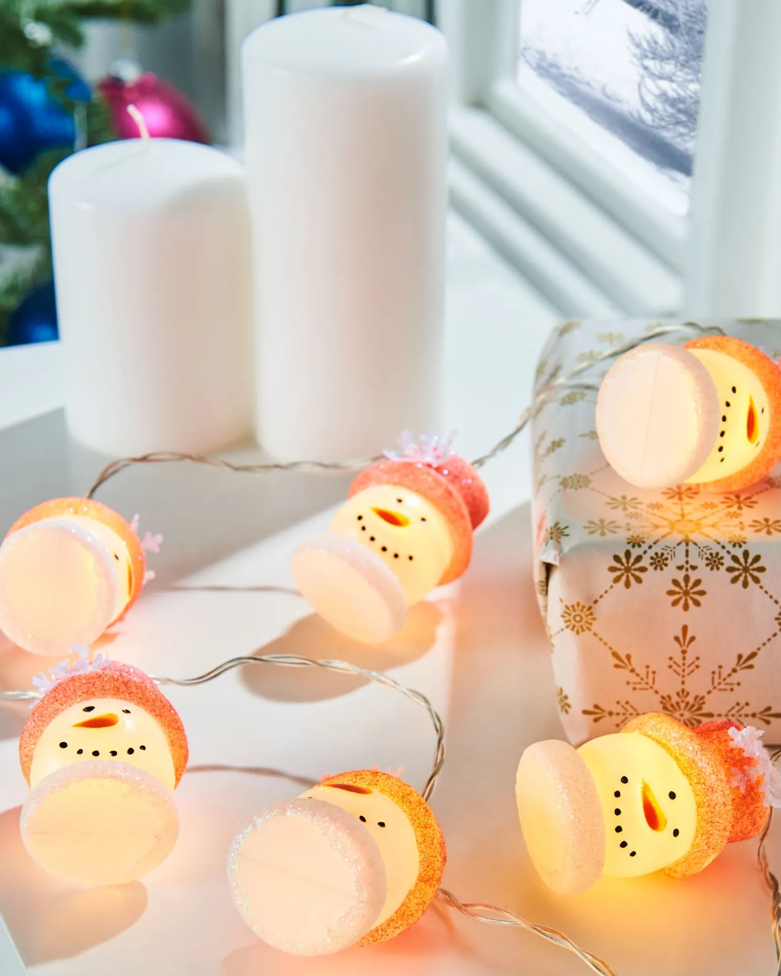 WeRChristmas Snowman LED Light String, 1.8 M^ Fairy Lights