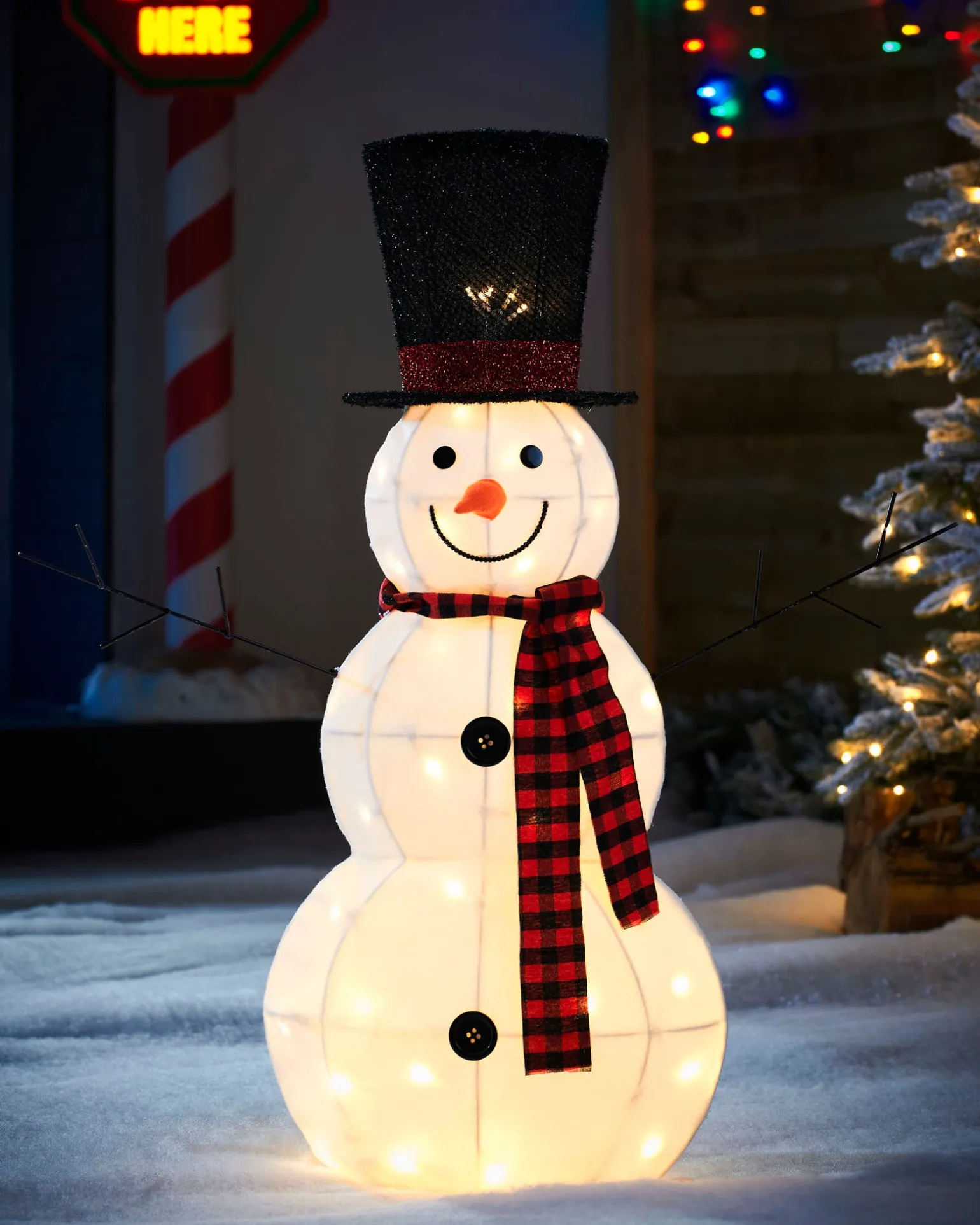 WeRChristmas Snowman Silhouette, 95 Cm^ Christmas Characters