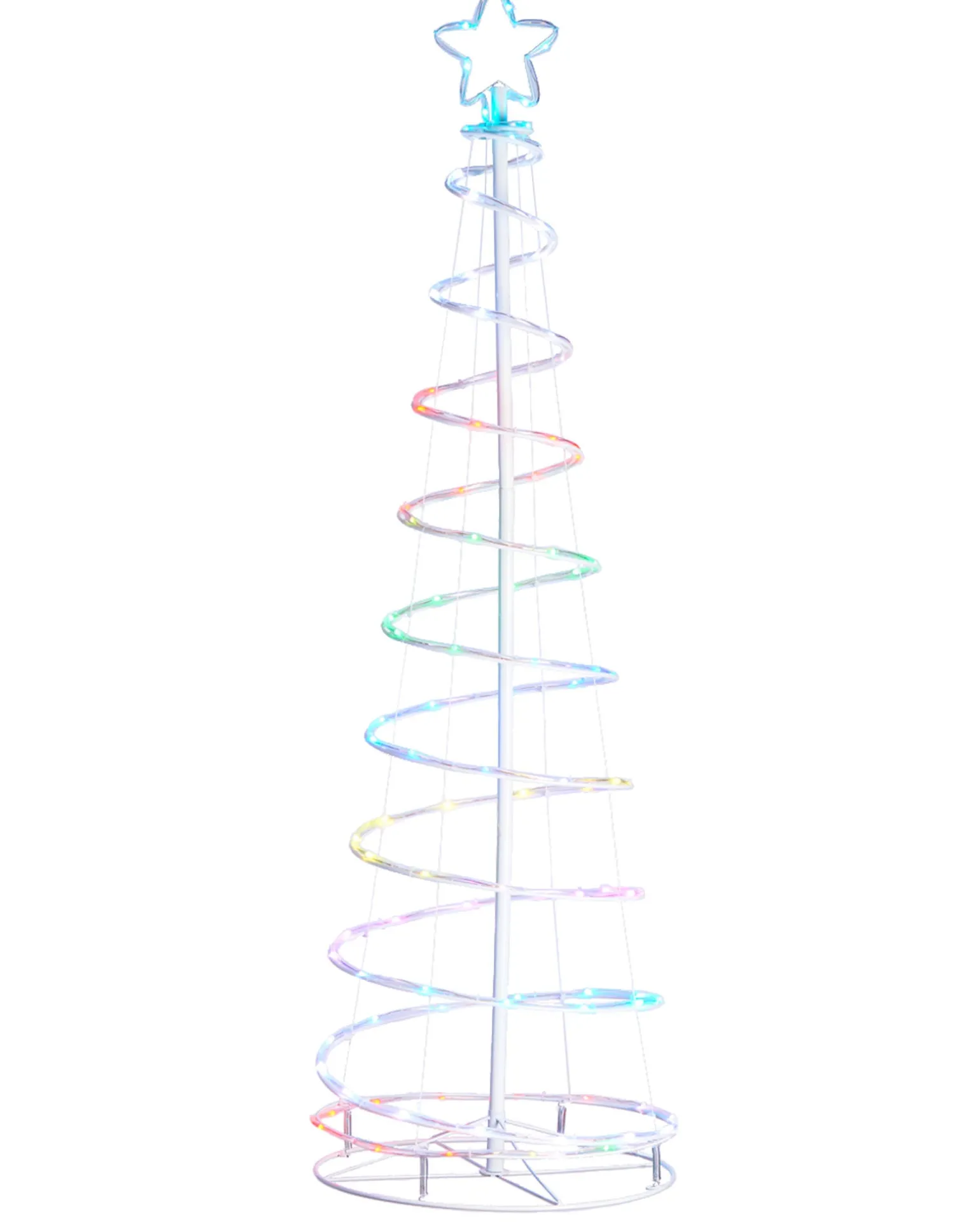 WeRChristmas Spiral Rope Light Christmas Tree Silhouette, 5 Ft^ Tree Silhouettes