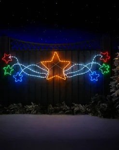 WeRChristmas Star Motif Rope Light Silhouette, 190 Cm^ Festive Star, Snowflake & Sign Lights
