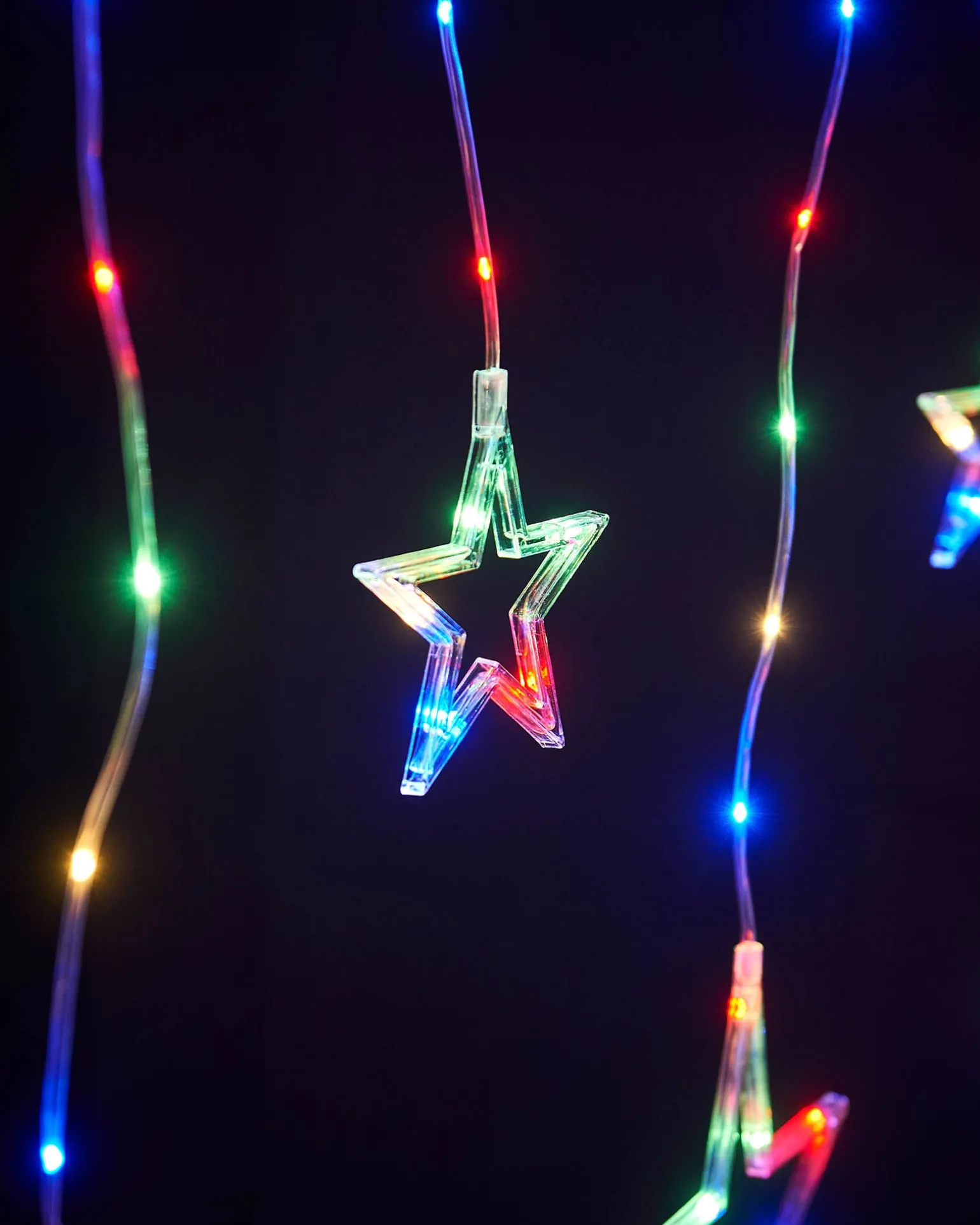 WeRChristmas Star Silhouette Curtain Light, 2.1 M^ Window Silhouettes|Curtain & Net Lights