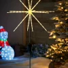 WeRChristmas Starburst Pathway Stake Light, Warm White, 98 Cm^ Festive Star, Snowflake & Sign Lights|Pathway Lights