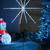 WeRChristmas Starburst Pathway Stake Light, Ice White, 98 Cm^ Festive Star, Snowflake & Sign Lights|Pathway Lights