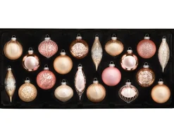 WeRChristmas Sweet Harmony Glass Baubles, 20 Pack^ Glass Baubles
