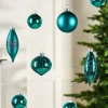 WeRChristmas Teal Glass Baubles, 20 Pack^ Glass Baubles