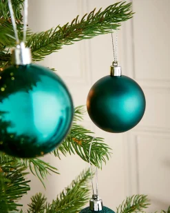 WeRChristmas Teal Shatterproof Bauble, 50 Pack^ Shatterproof Baubles