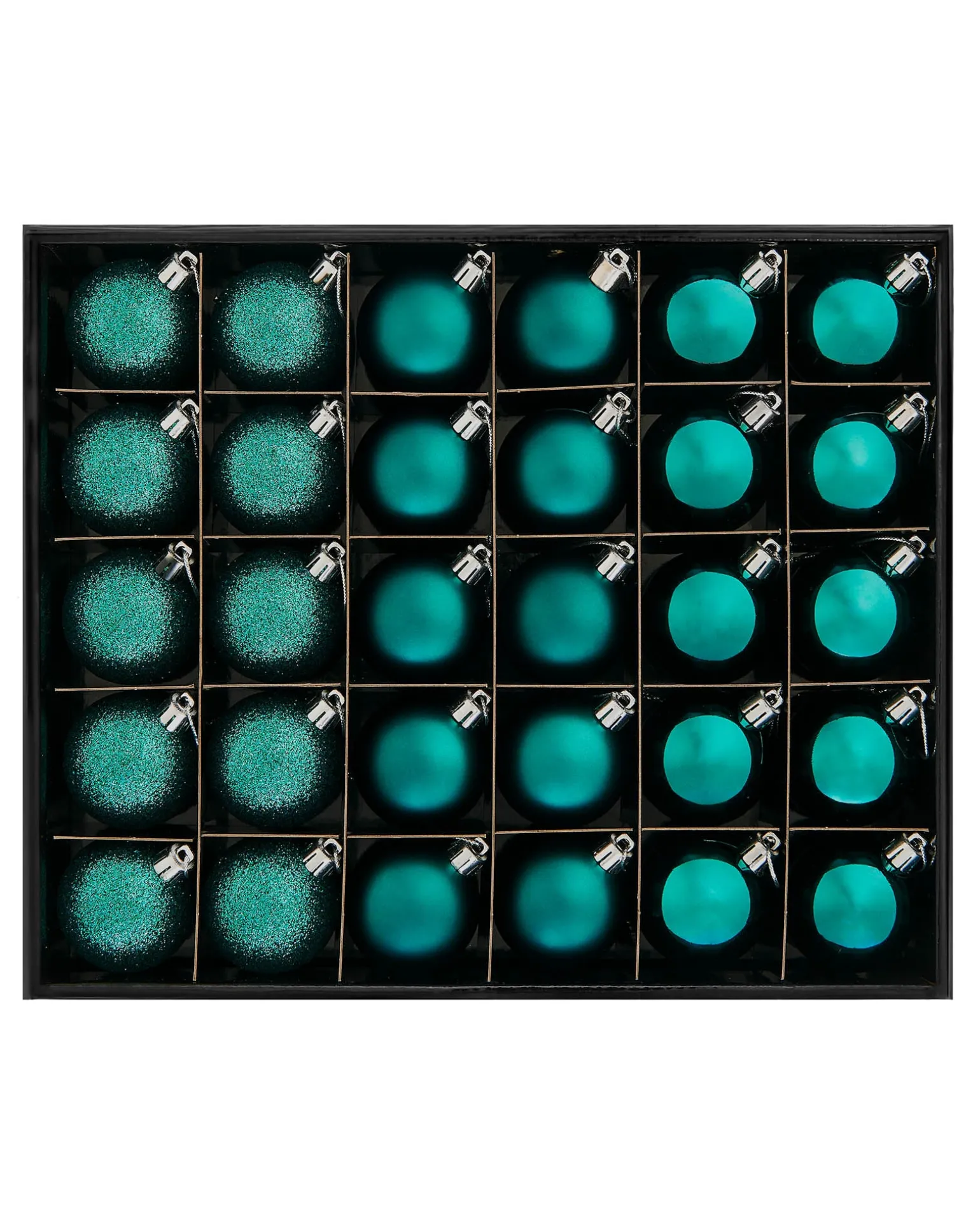 WeRChristmas Teal Shatterproof Bauble, 50 Pack^ Shatterproof Baubles