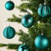 WeRChristmas Teal Shatterproof Baubles, 16 Pack, 8 Cm^ Shatterproof Baubles