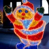 WeRChristmas Tinsel Santa LED Rope Light Silhouette, 92 Cm^ Christmas Characters