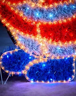 WeRChristmas Tinsel Santa LED Rope Light Silhouette, 92 Cm^ Christmas Characters