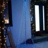 WeRChristmas Waterfall Christmas Tree, Blue/White, 2.1 M^ Tree Silhouettes