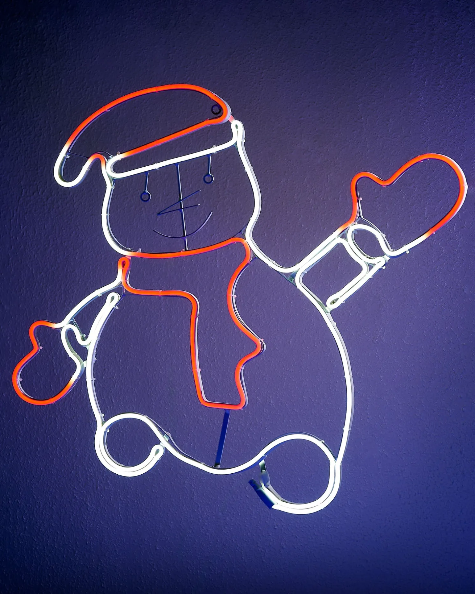 WeRChristmas Waving Snowman Neon Rope Light Silhouette, 72 Cm^ Christmas Characters