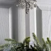 WeRChristmas Welcome Wreath Door Hanger, Silver, 38 Cm^ Wreath Hangers