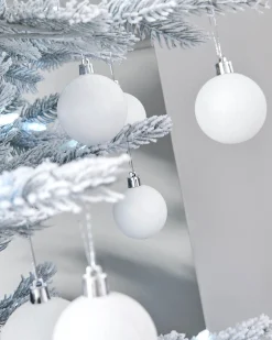WeRChristmas White Shatterproof Bauble, 50 Pack^ Shatterproof Baubles