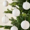 WeRChristmas White Shatterproof Baubles, 16 Pack, 8 Cm^ Shatterproof Baubles