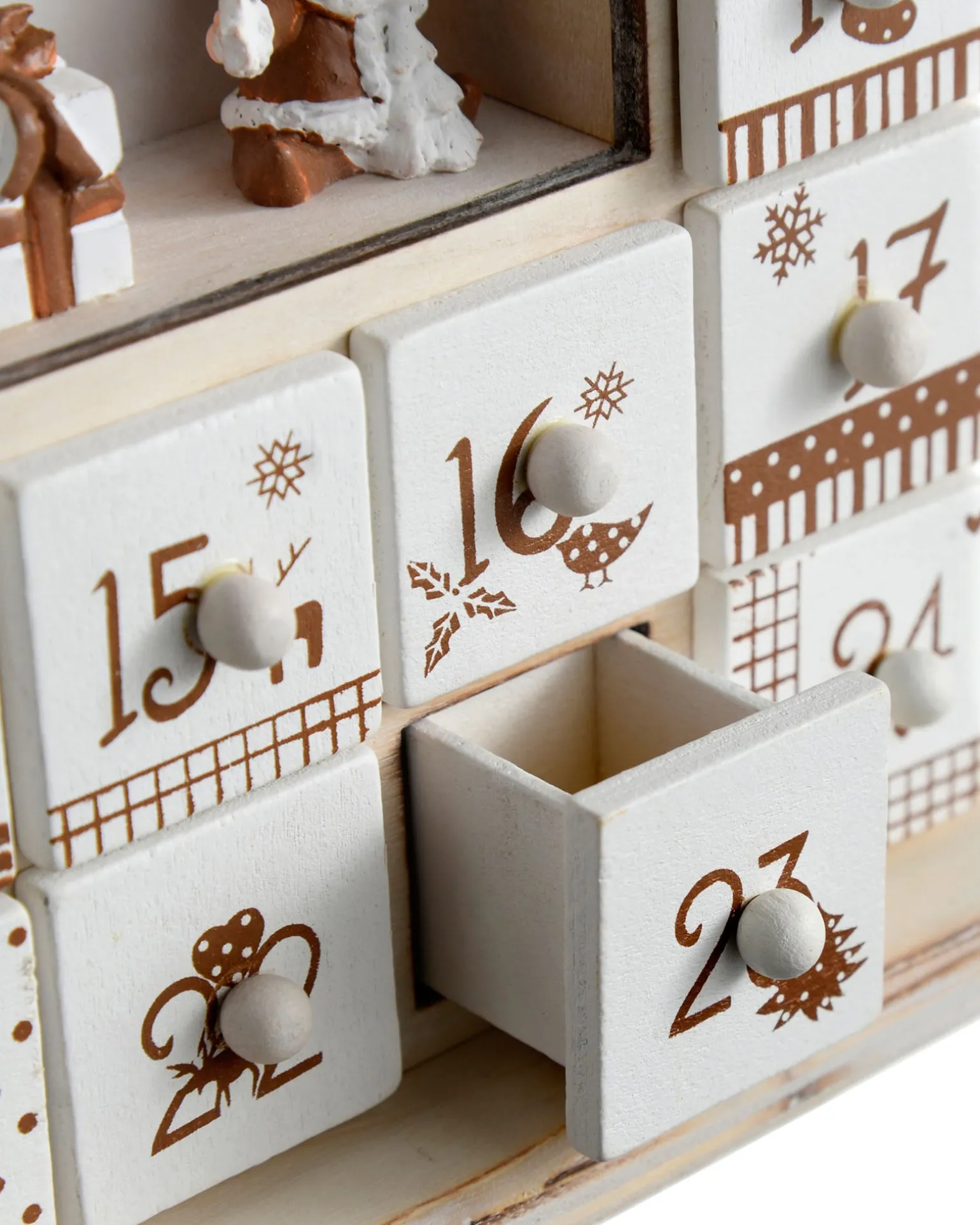 WeRChristmas Wooden House Advent Calendar Christmas Decoration, 37cm, Beige^ Novelty|Table Decorations